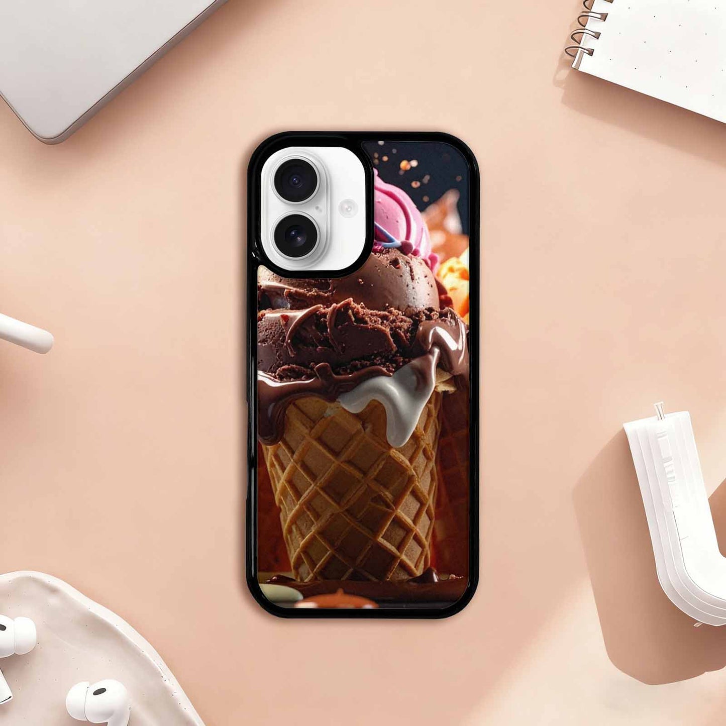 iPhone 17 Case — Extreme Close Up Shot Original Art, Custom Print Case Cover