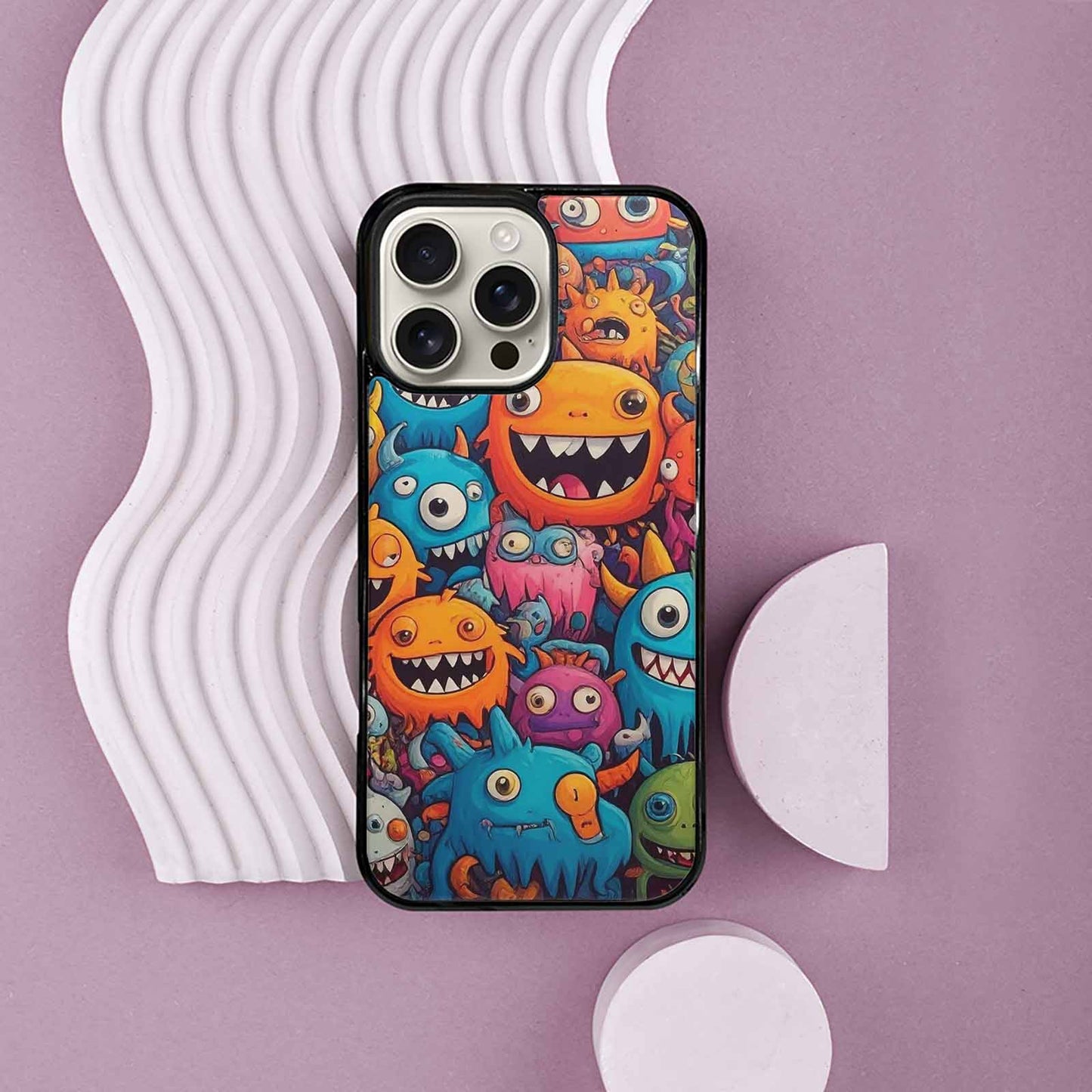 iPhone 16 Pro Max Case — Monsters General Cartoon Monst D4o, Customized Protective Case