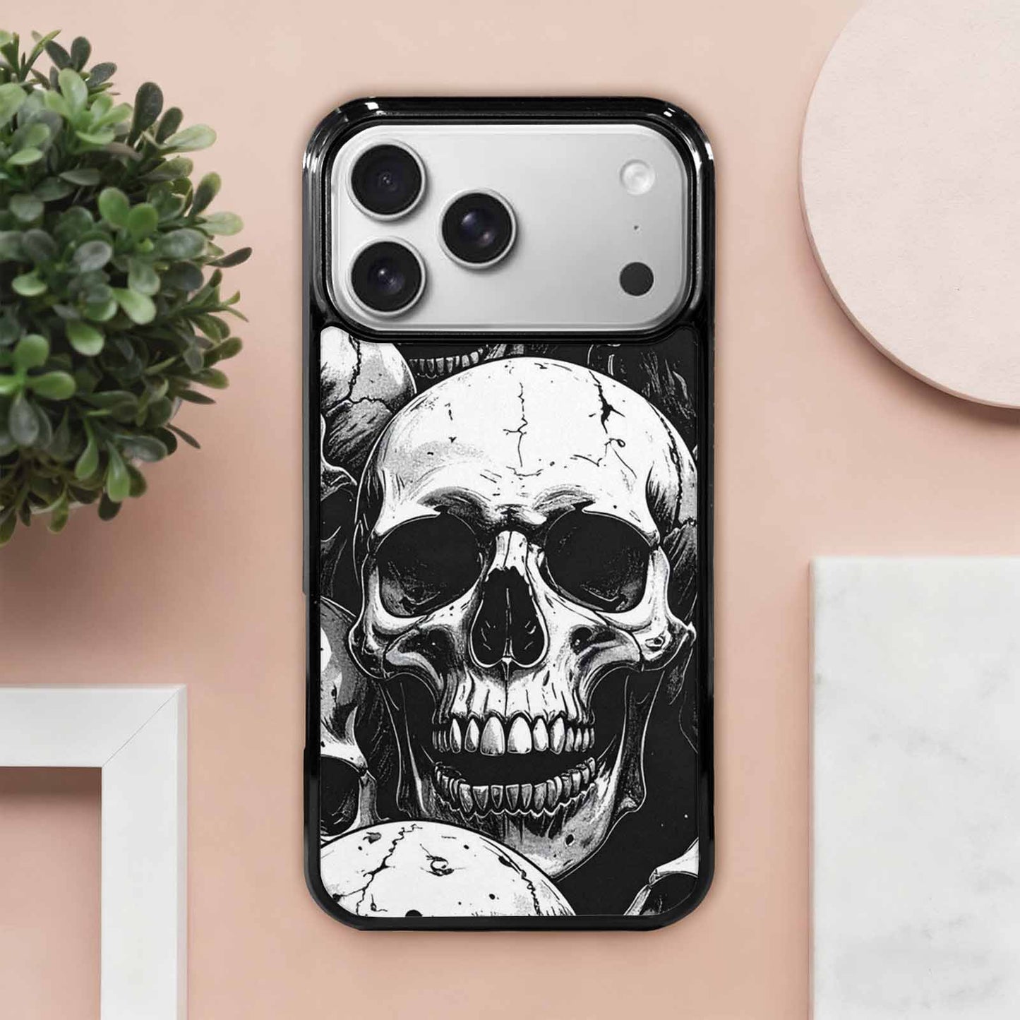 iPhone 17 Pro Max Case — Skull Dark Art Gothic Print Gothic, Custom Designed Case Cover