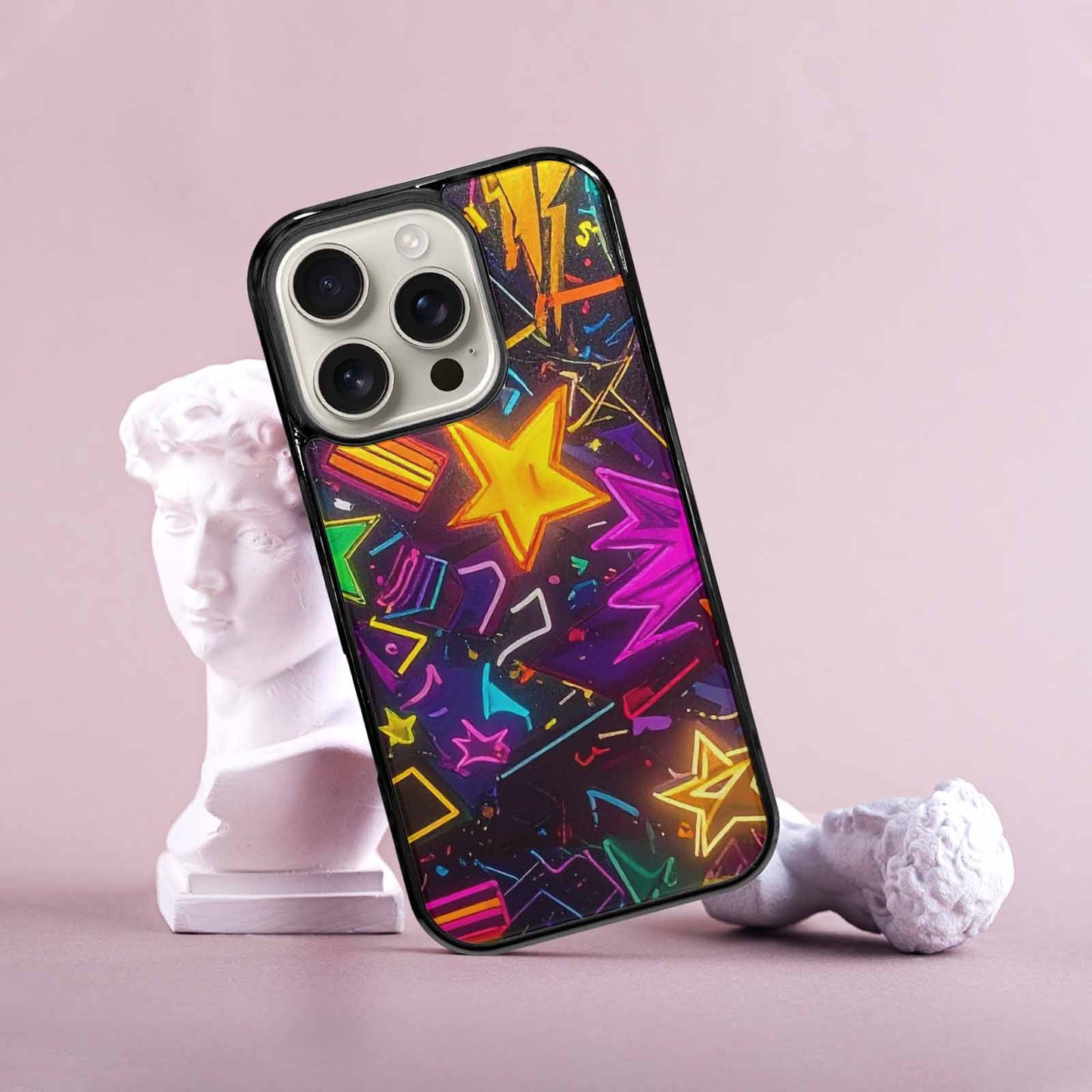 iPhone 16 Pro Case — 80s Retro Motif 80s Retro Motifs, Custom Designed Case Cover