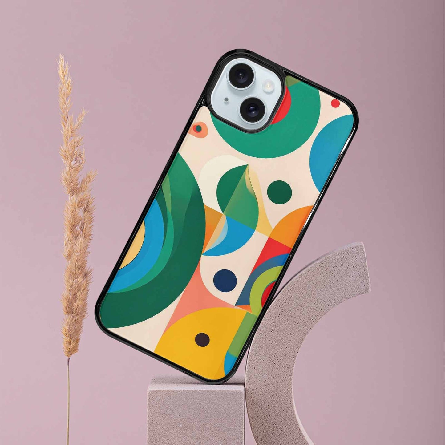iPhone 15 Plus Case — 1960s Mod Cartoon Art Pattern, Original Design Phone Case