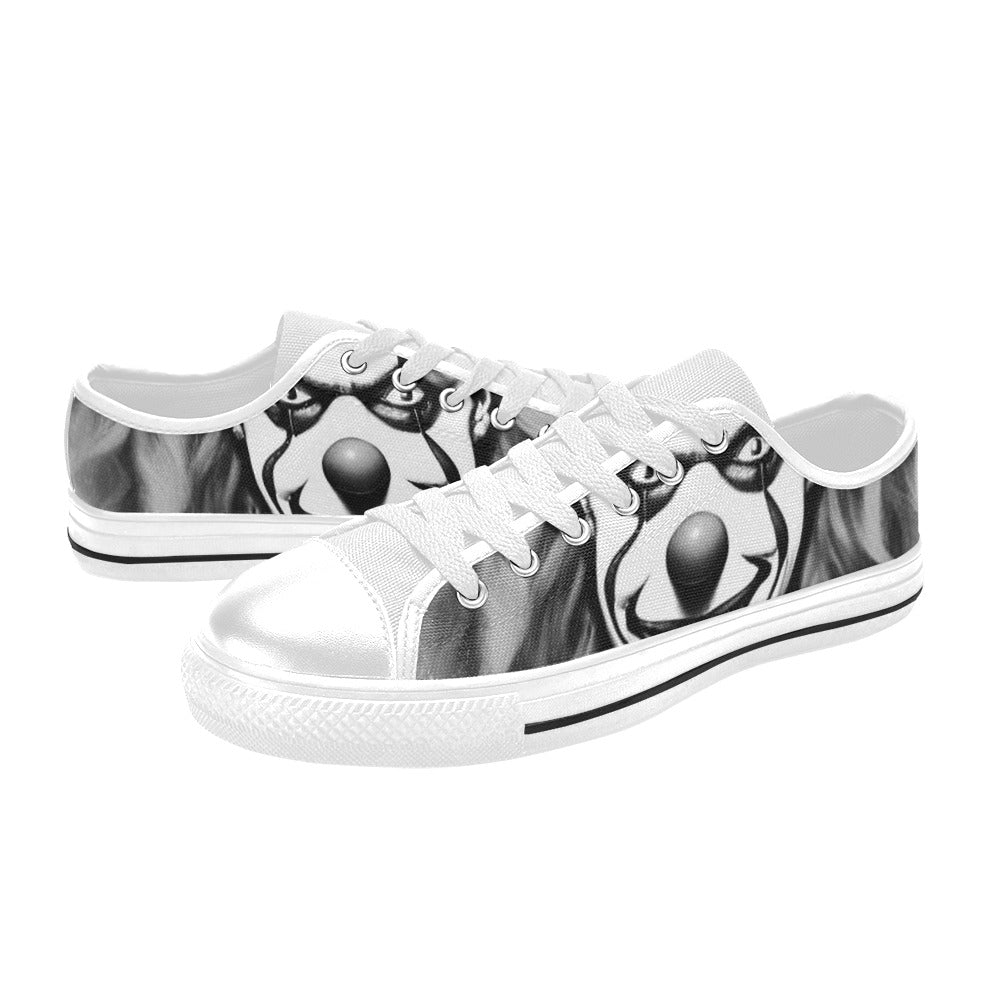 WOMEN'S Cc Evil Clown 2 Canvas Vibrant Chaos Custom Shoes