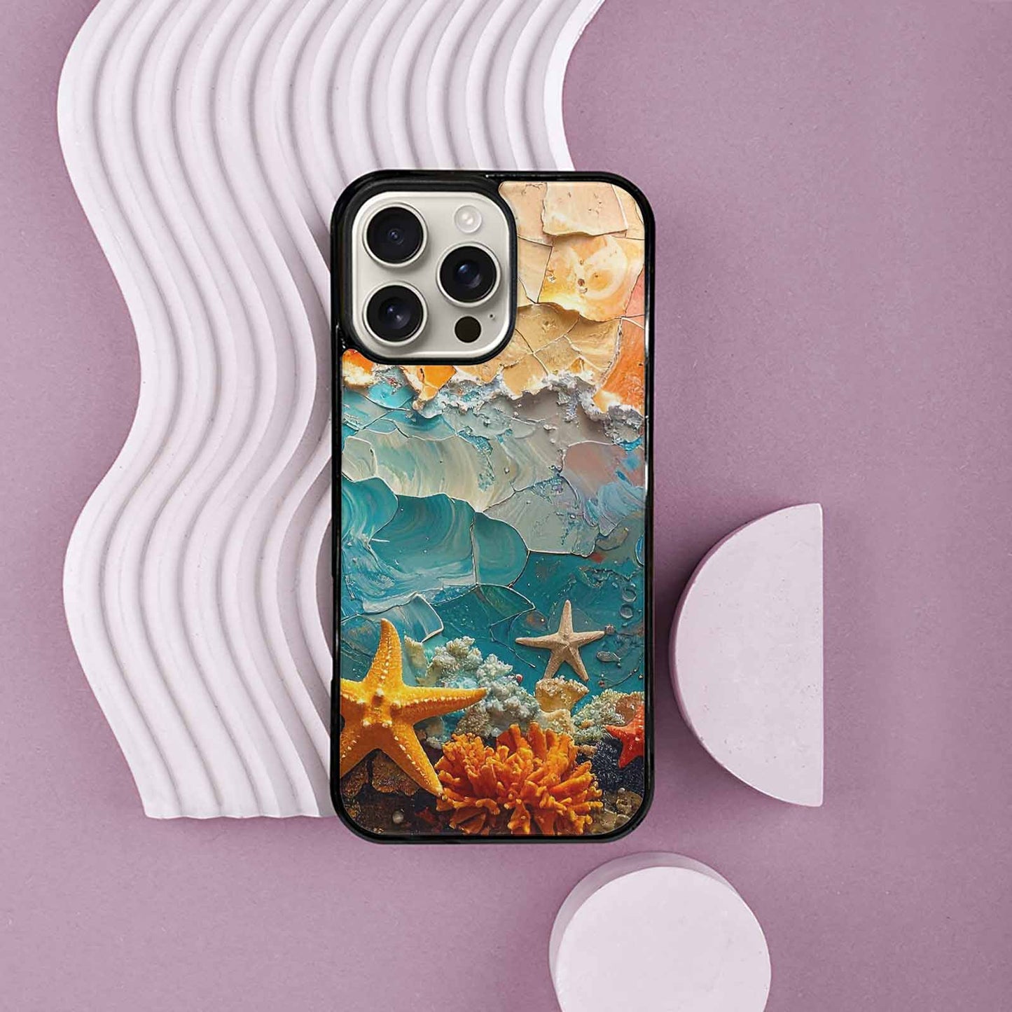 iPhone 16 Pro Max Case — Starfish Cluster Starfish Cluster Pattern Hundreds, Personalized Phone Case