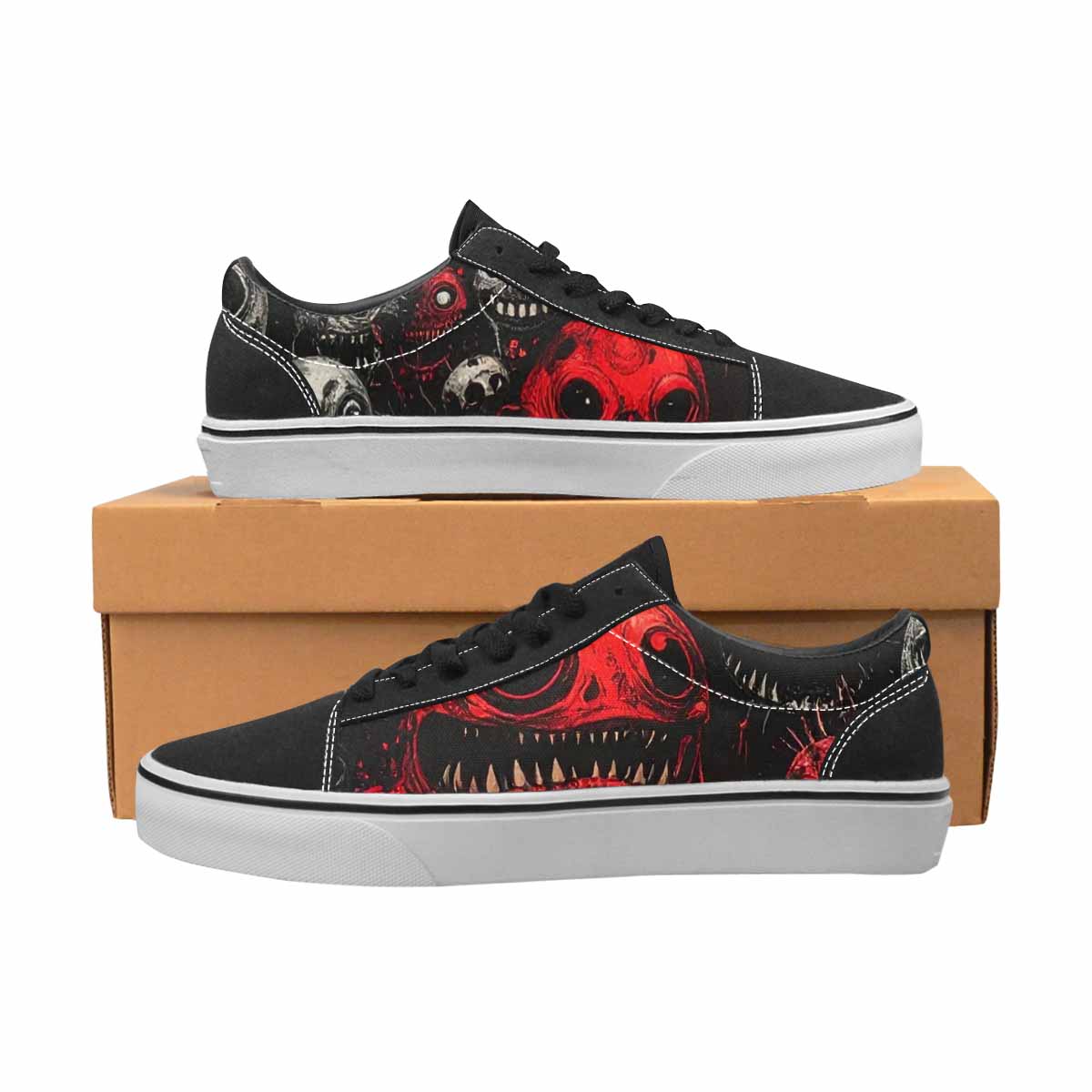 WOMEN'S Multi Lace-Up Canvas Grunge Custom Shoes