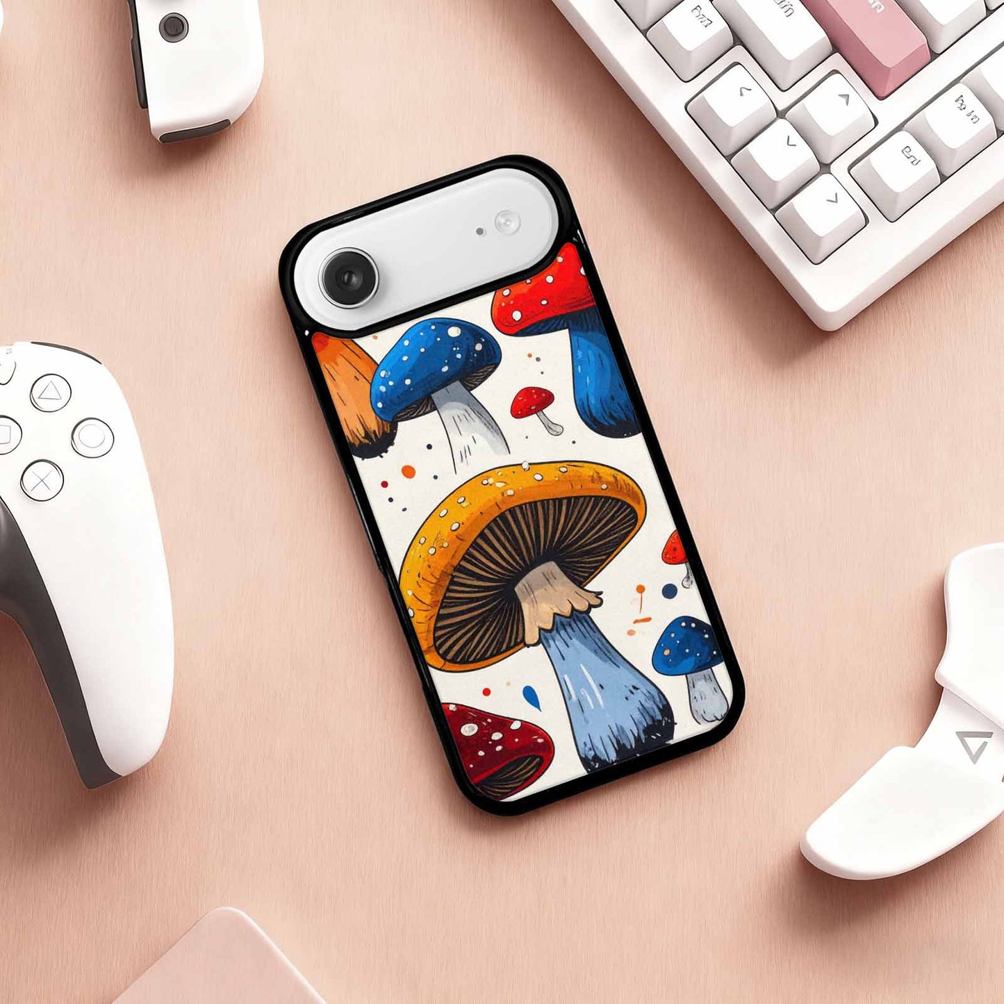 iPhone 17 Air Case — Vivid Winter Mushroom Seamless Cartoon Cute, Unique Phone Case Design