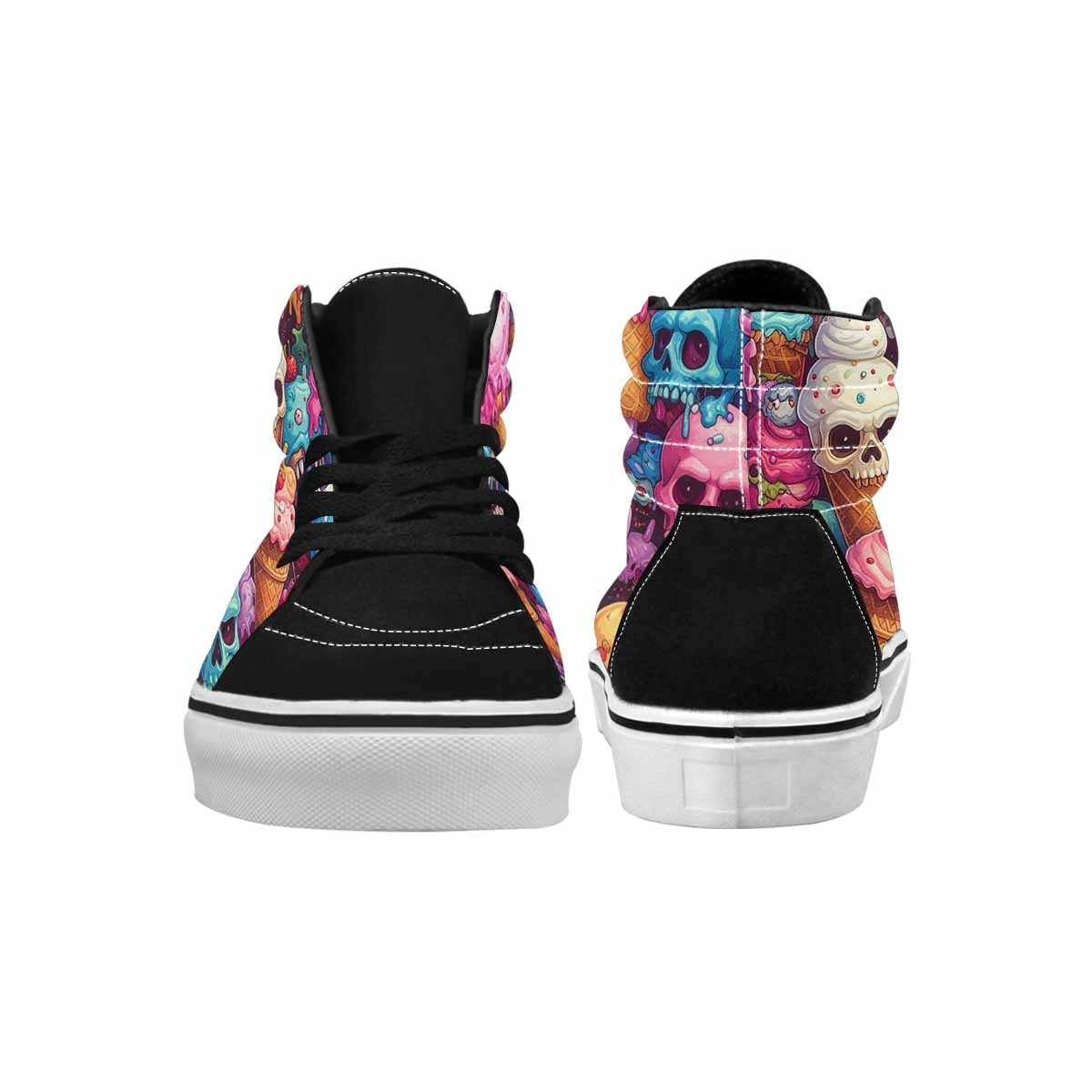 MEN'S Ice Cream Monsters High Top Canvas Vivid Custom Sneakers
