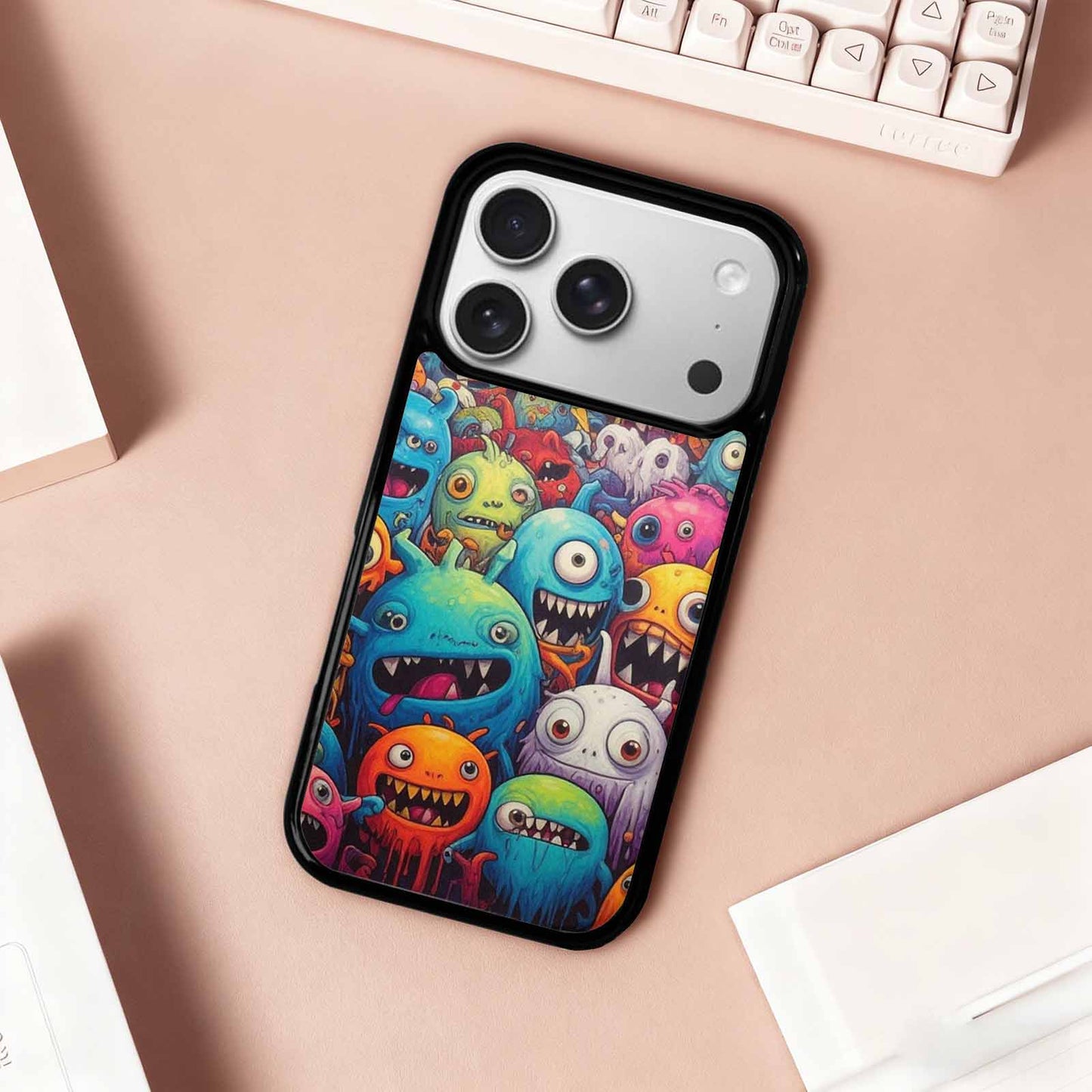 iPhone 17 Pro Case — Monsters General Cartoon Monsters Pattern Cartoon, Customized Protective Case