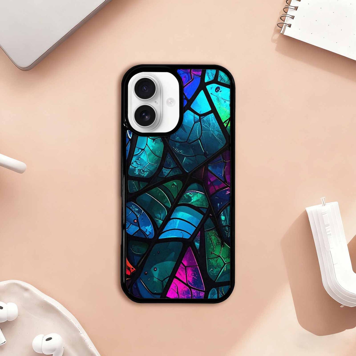 iPhone 17 Case — Neon Camo Spider Camo, Custom Art Phone Cover