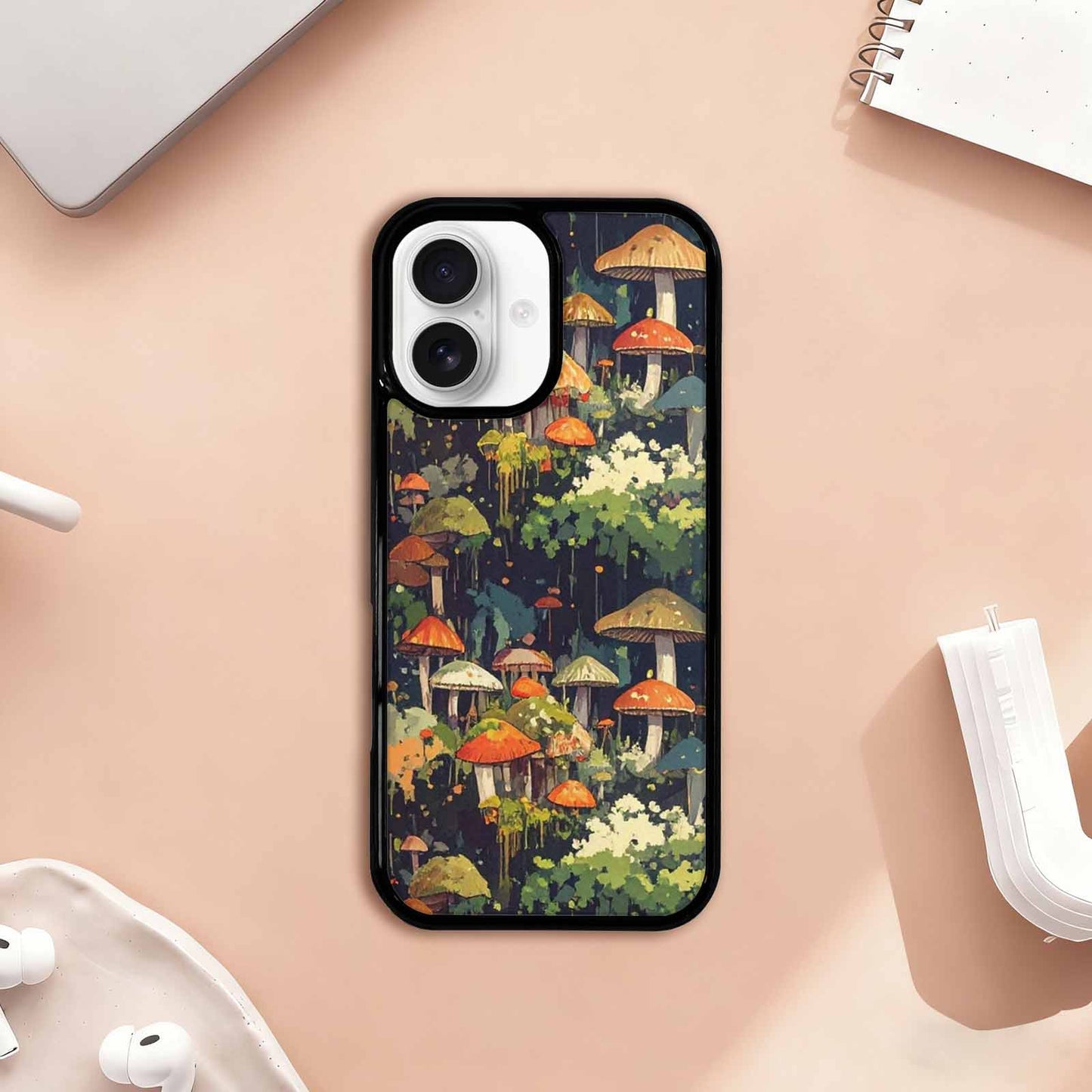 iPhone 17 Case — Mushrooms Camomushrooms Patter Rx0 Camo, Custom Art Phone Cover