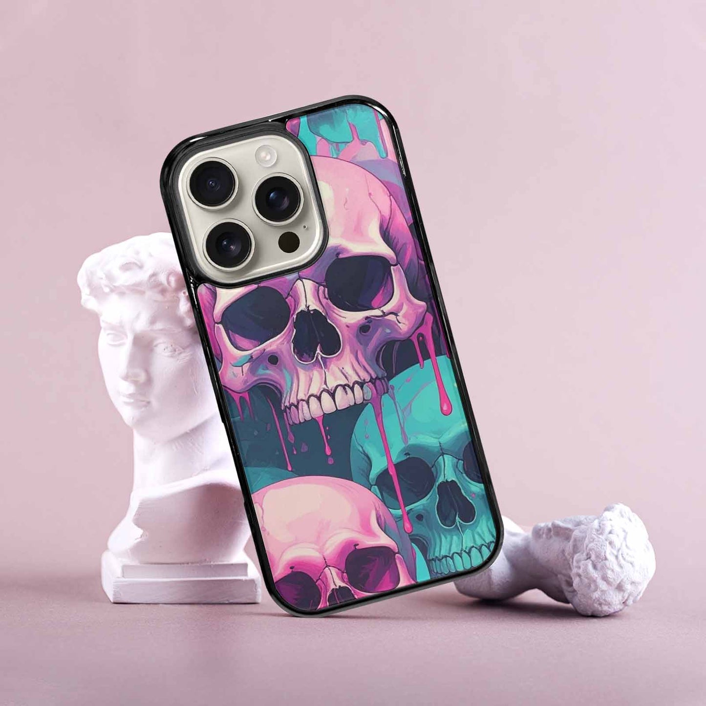 iPhone 16 Pro Case — Thousands Of Skulls Custom, Unique Phone Case Design