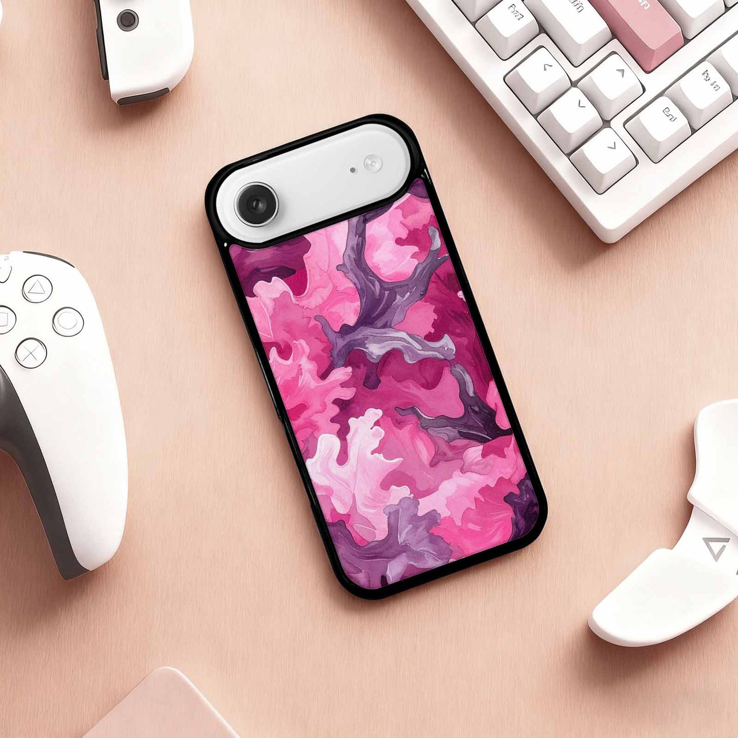iPhone 17 Air Case — Small Military Camouflage Blotch Pattern Camo, Unique Phone Case Design