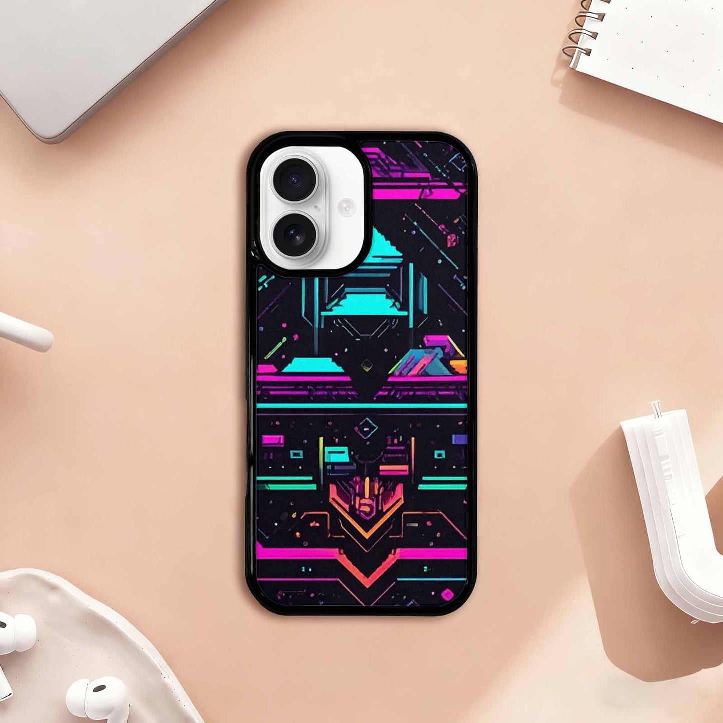iPhone 17 Case — Retro Pixel Art Pattern, Retro Vintage, Personalized Phone Case
