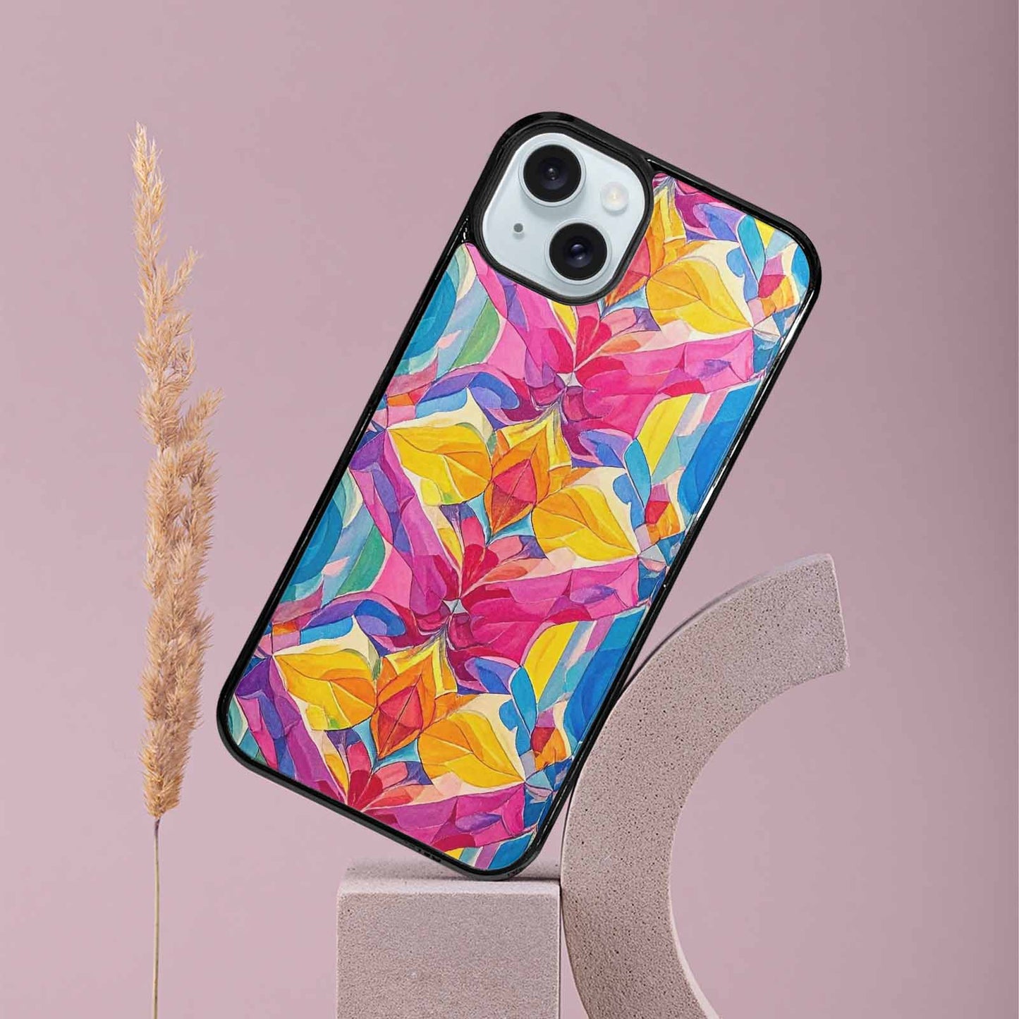 iPhone 15 Plus Case — Pansexual Flag Color Theme Small Rainbow, Custom Art Phone Cover
