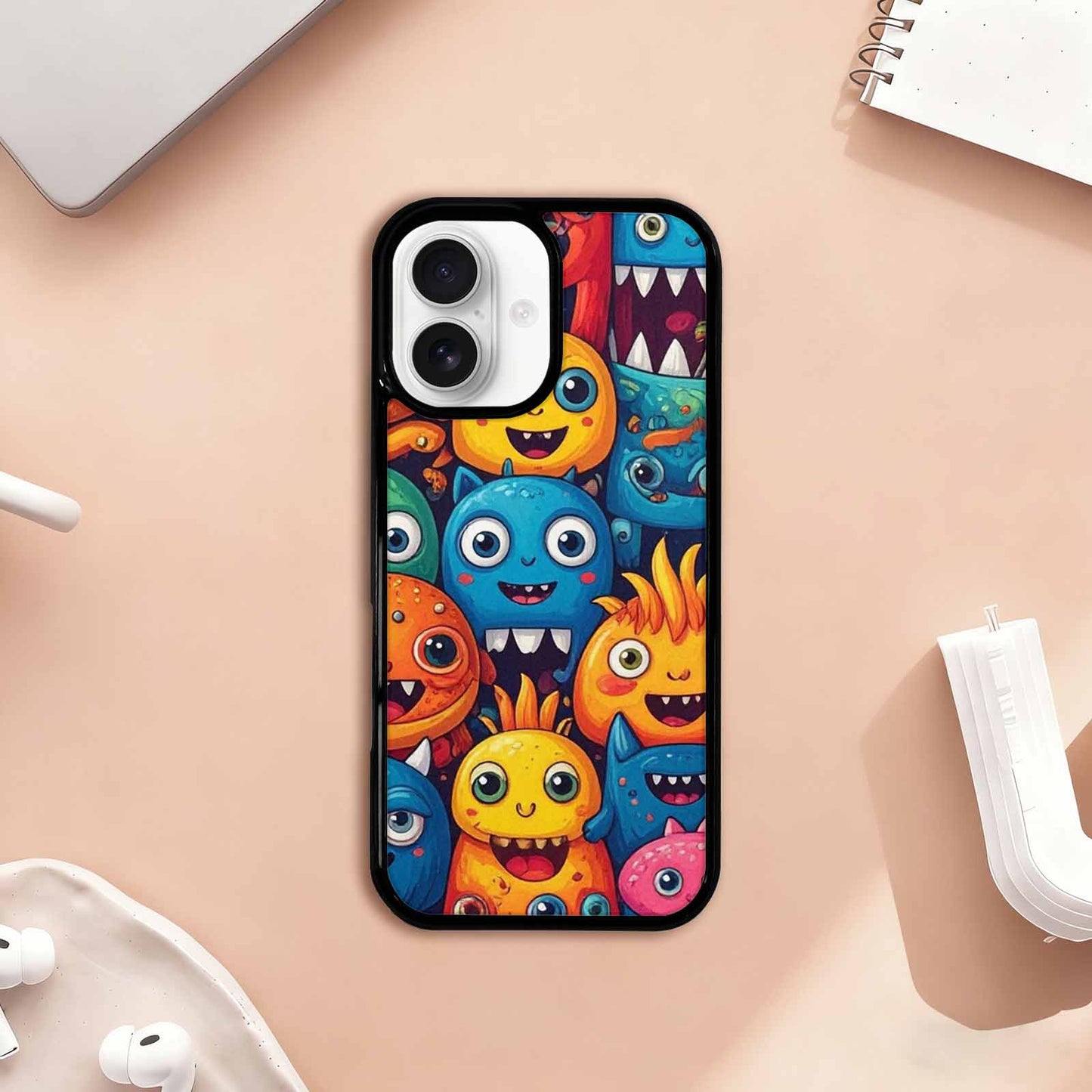 iPhone 17 Case — Small Cartoon Monster Character Cartoon Cute, Unique Phone Case Design