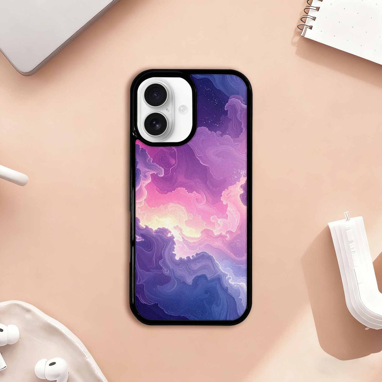 iPhone 17 Case — Seamless Tileable Pattern Of Galaxy Space, Custom Phone Case