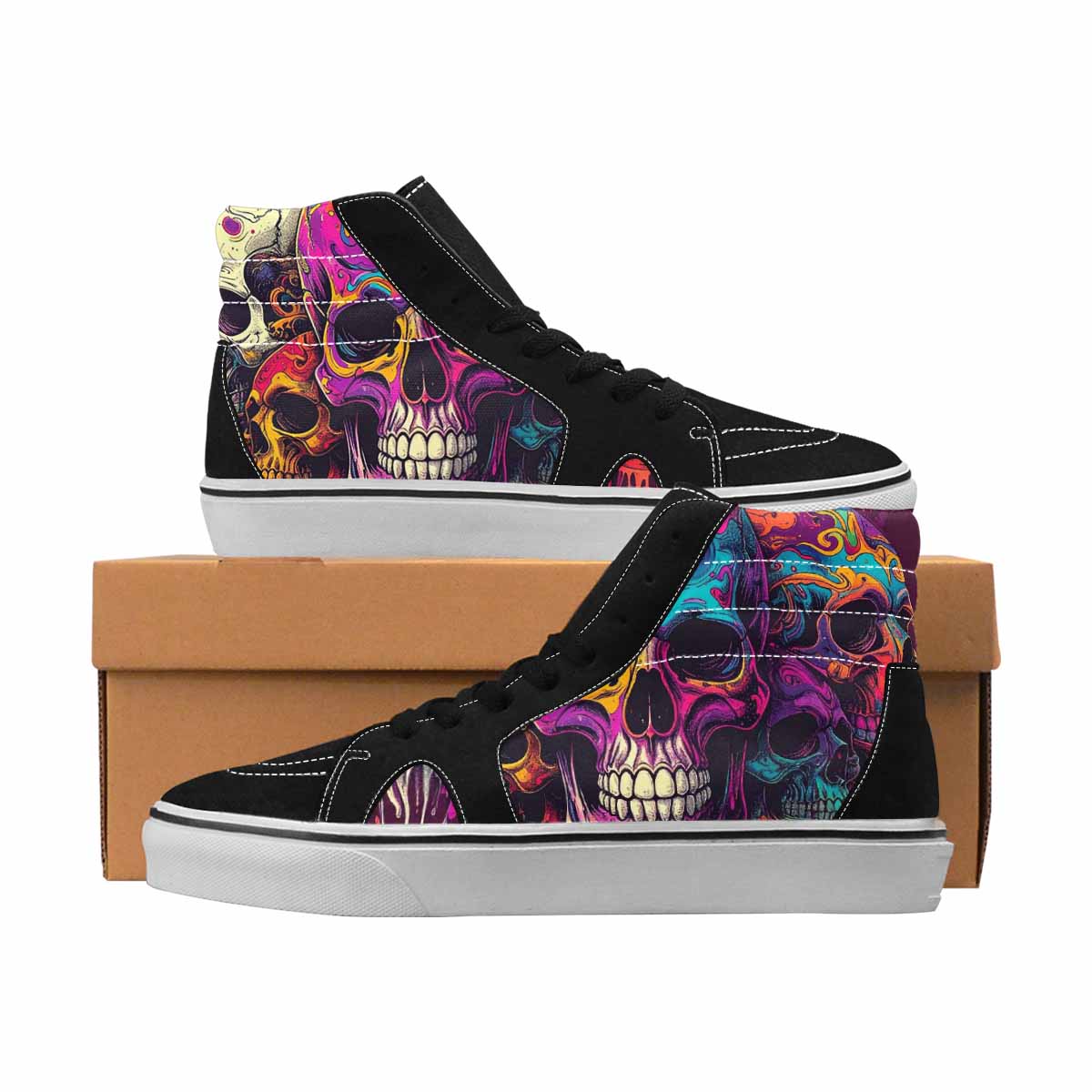 MEN'S Skull Dark Art Gothic Print Pattern 2 Ferion