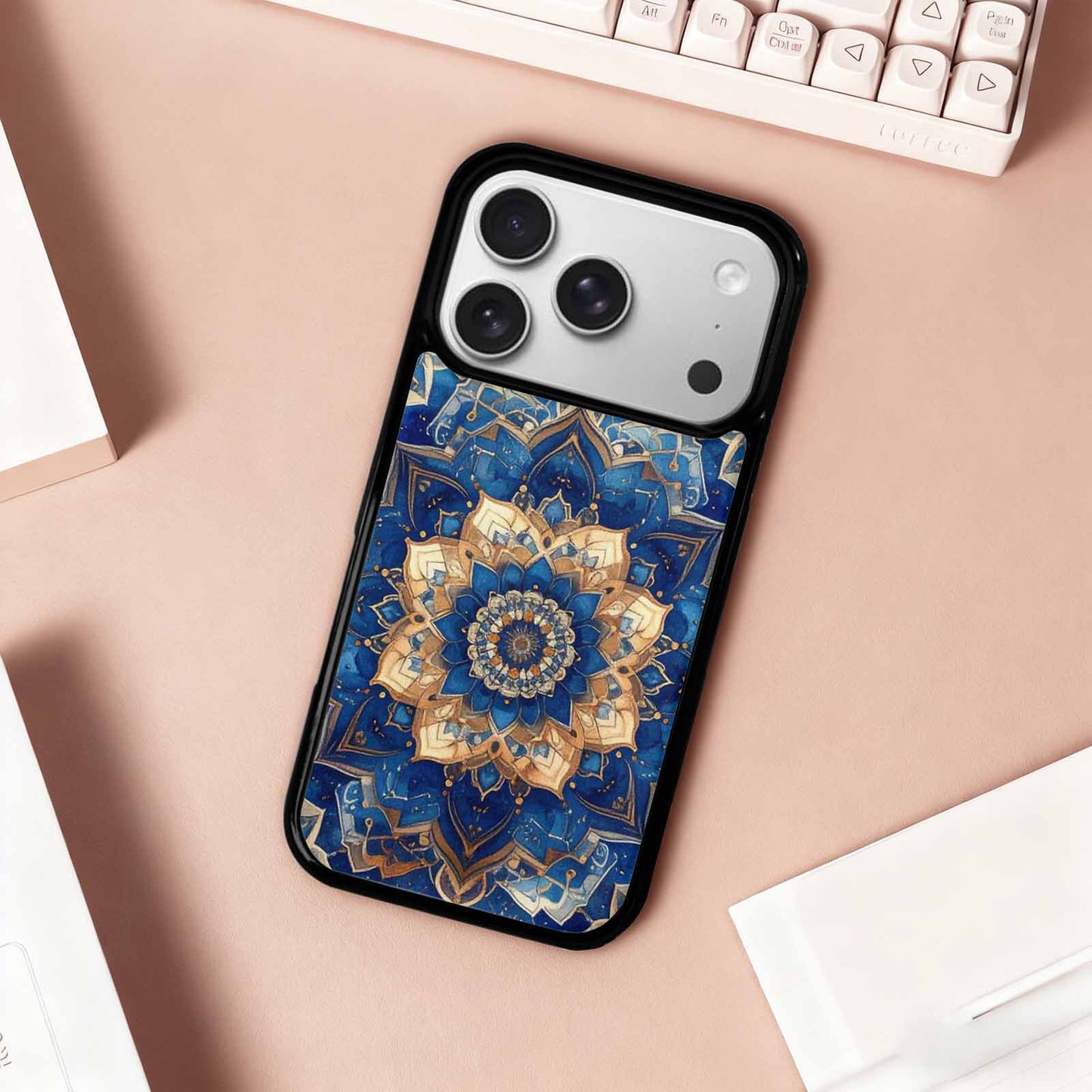 iPhone 17 Pro Case — Small Mandala Pattern Randomly Varying Floral, Custom Art Phone Cover