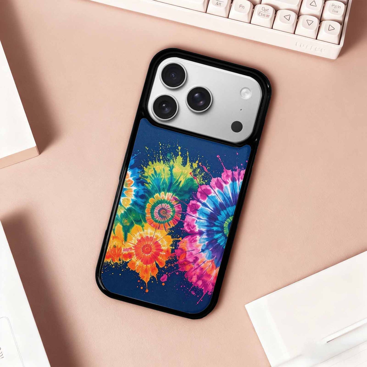 iPhone 17 Pro Case — Tie Dye Mixed Style Custom Tie, Customized Protective Case