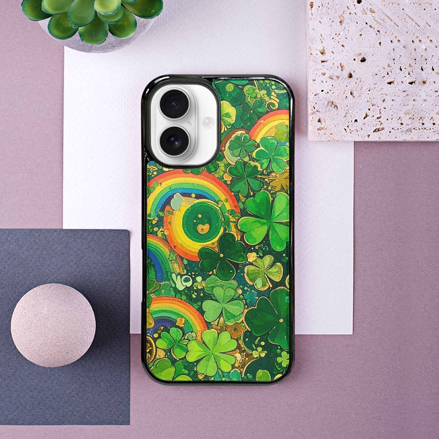 iPhone 16 Case — St Patrick\'s Clover St Patrick\'s Clover, Customized Protective Case