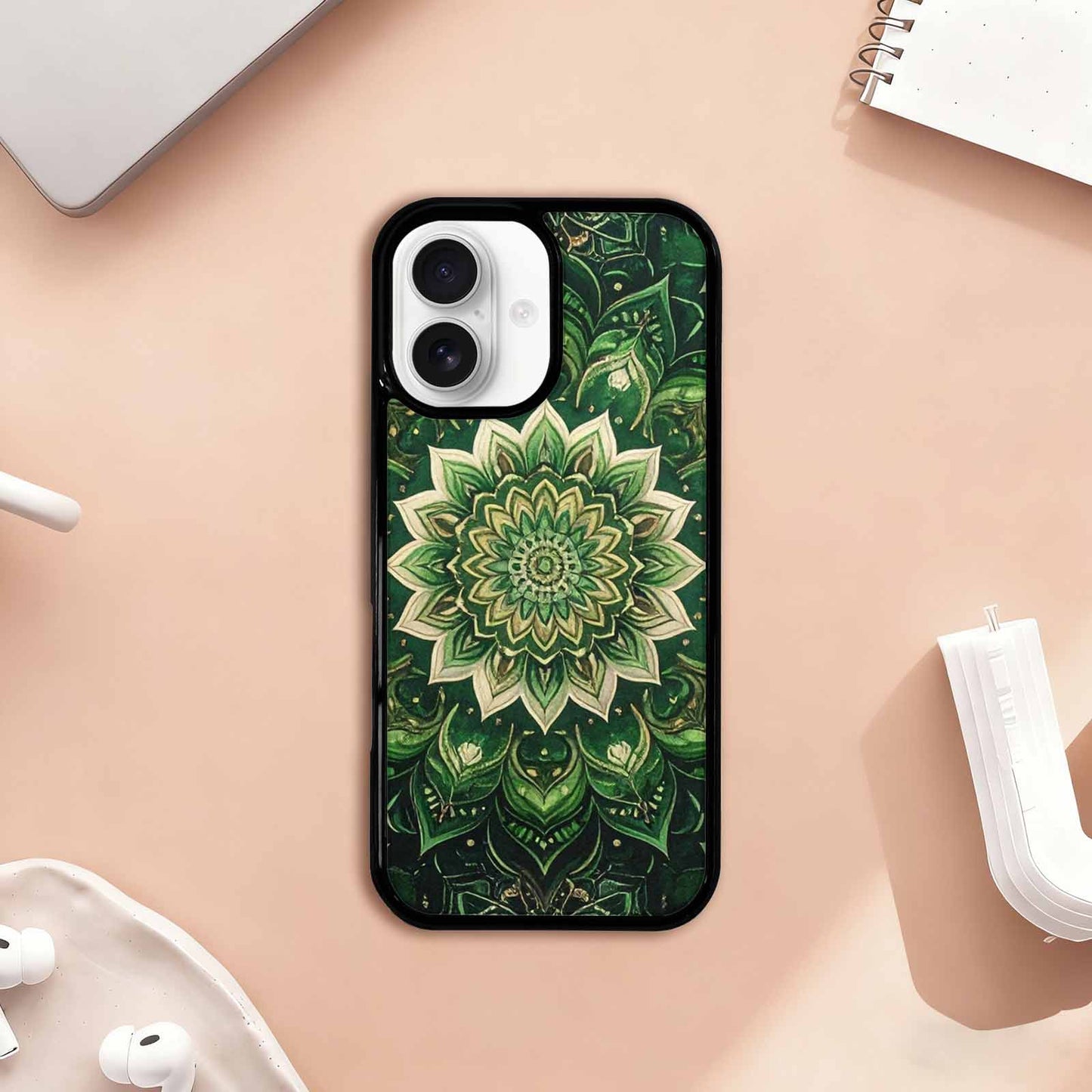 iPhone 17 Case — Small Mandala Pattern, Randomly Floral, Custom Print Case Cover