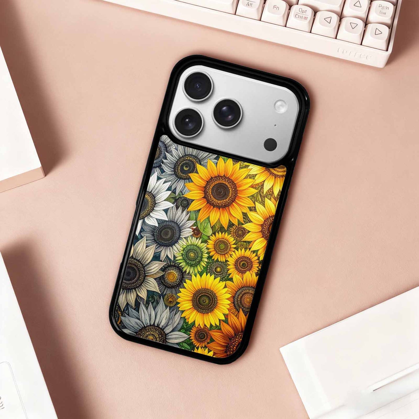 iPhone 17 Pro Case — Blend Melt Them Together Small Floral, Custom Print Case Cover