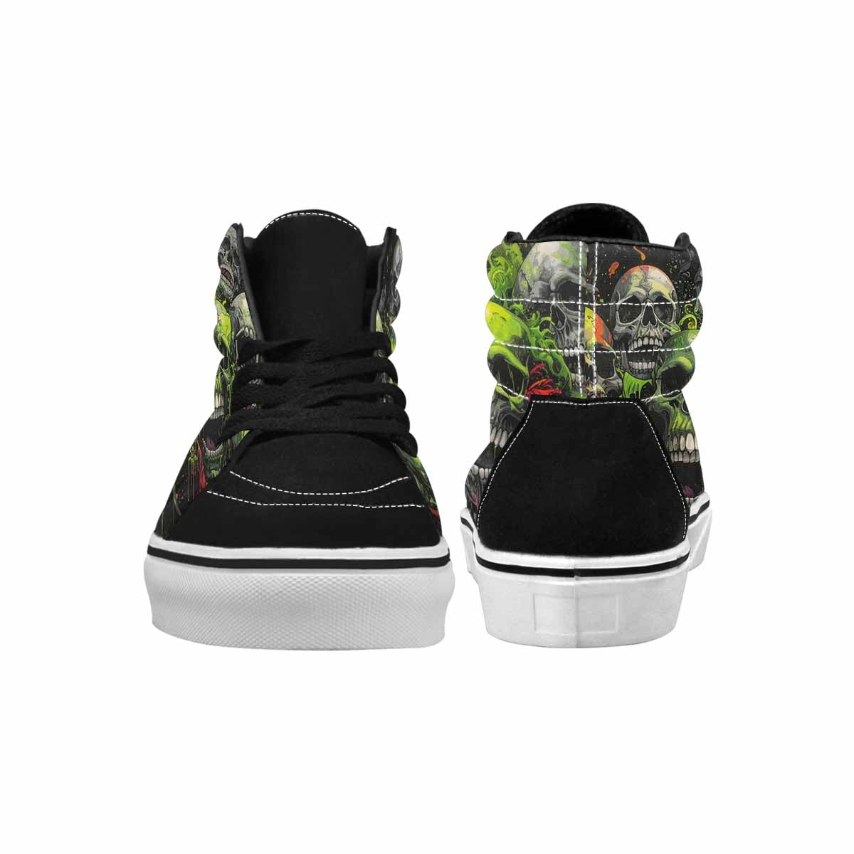 MEN'S Rainbow From Skull S High Top Canvas Grunge Shoes