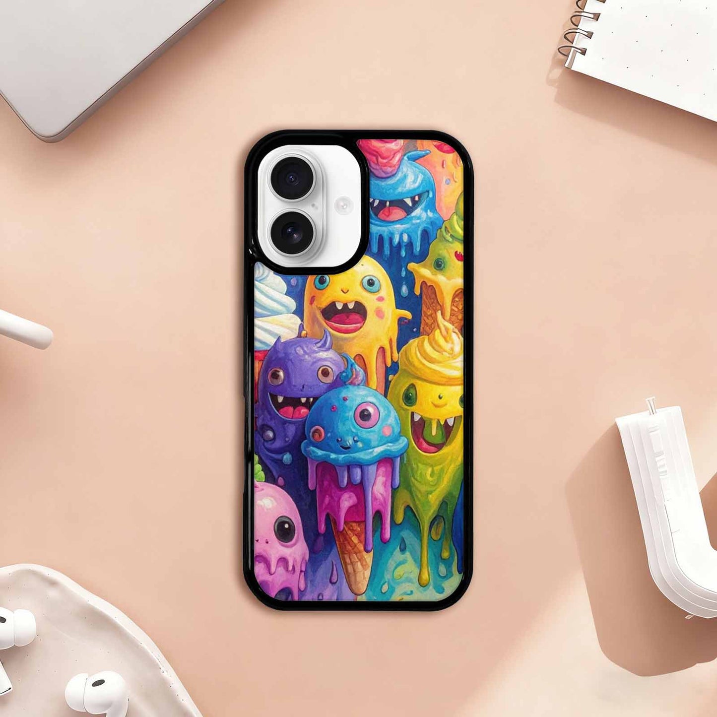 iPhone 17 Case — Melting Ice Cream Monster Charac Original, Custom Phone Case