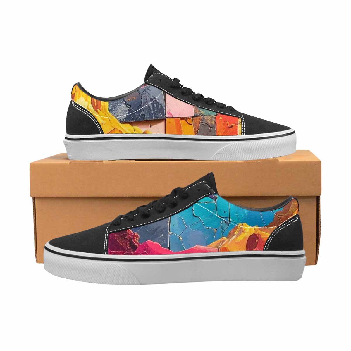 WOMEN'S Surreal Dream Fragment Lace-Up Canvas Dreamlike Shoes