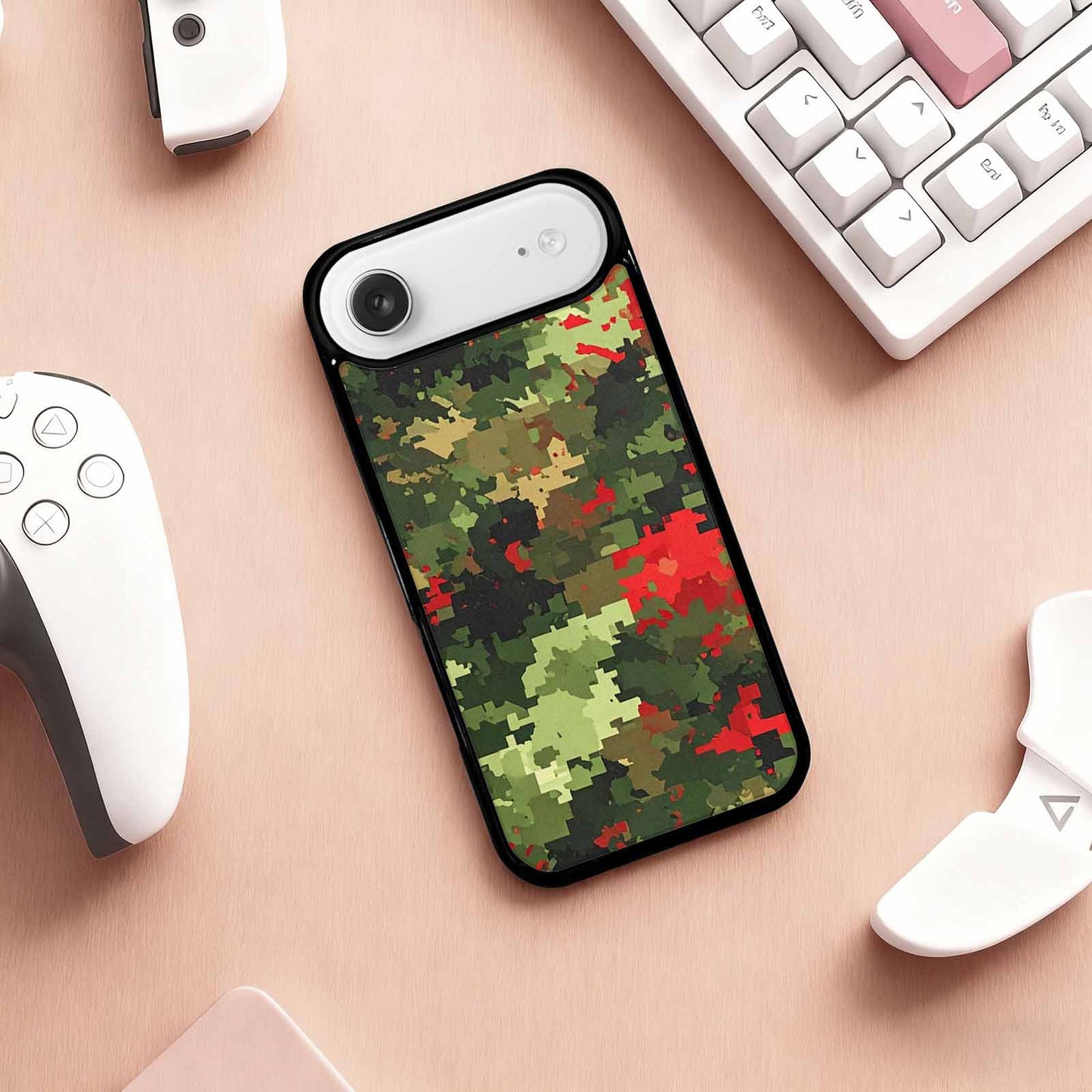 iPhone 17 Air Case — Small Military Camouflage Blotch Pattern Camo, Custom Designed Case Cover