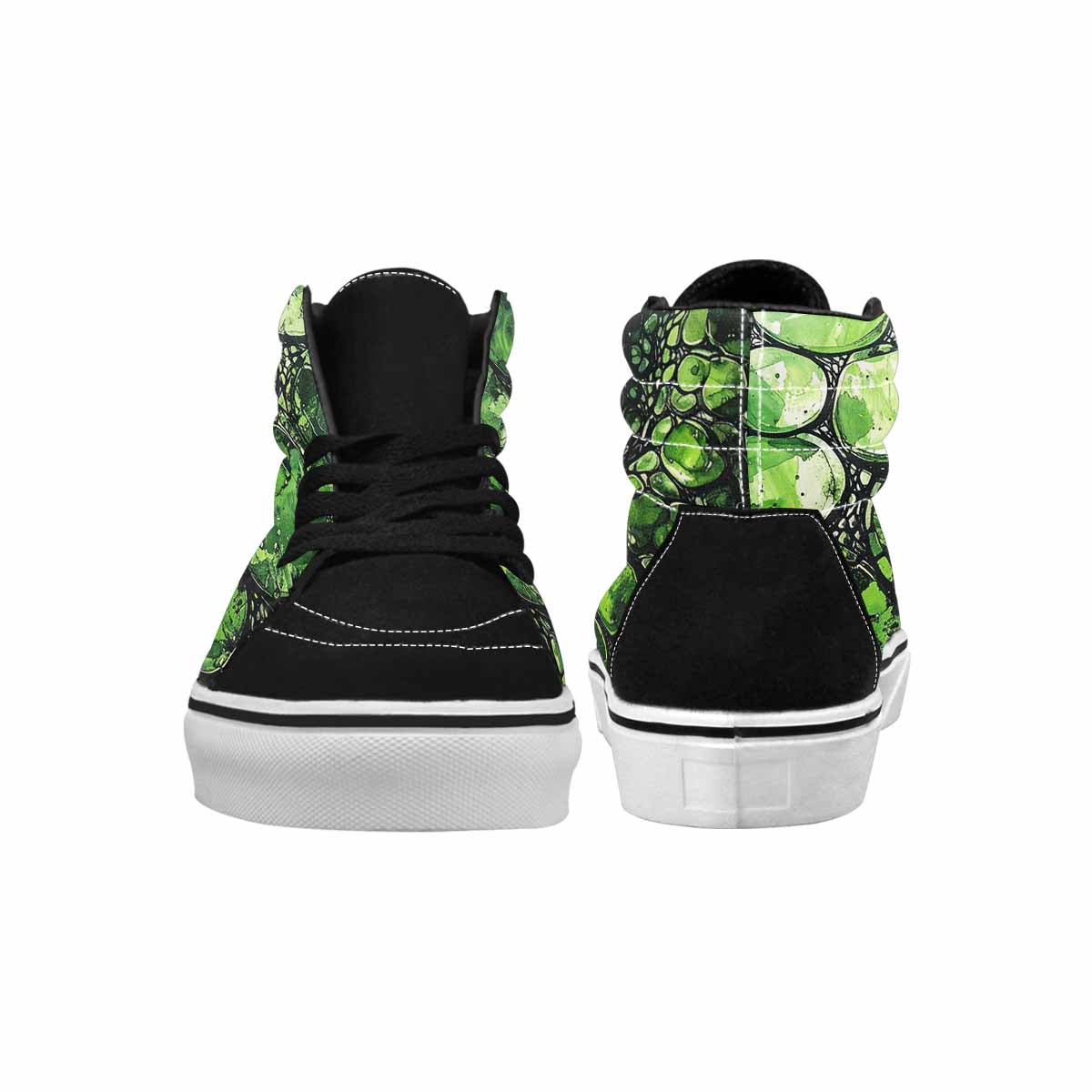 MEN'S Reptile Scale High Top Canvas Grunge Custom Shoes