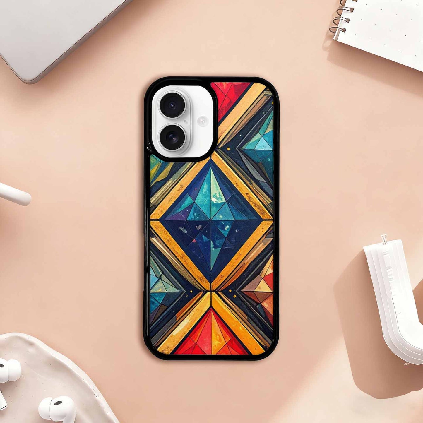 iPhone 17 Case — Vintage Summer Diamond Retro Vintage, Custom Made Phone Cover