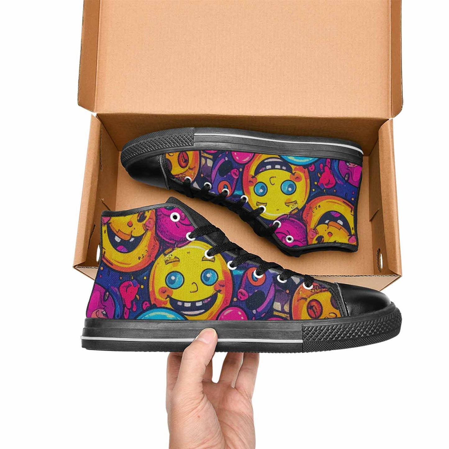 MEN'S Funny Looking Cartoon High Top Canvas Dreamcore Shoes