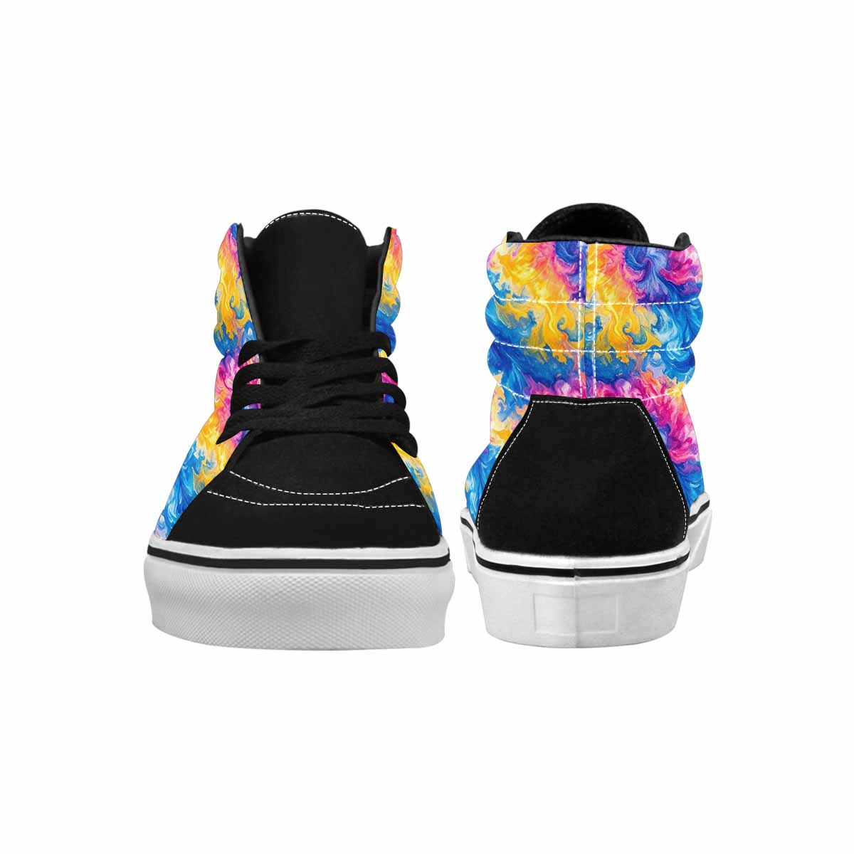 WOMEN'S Tie Dye Swirl High Top Canvas Y2K Shoes