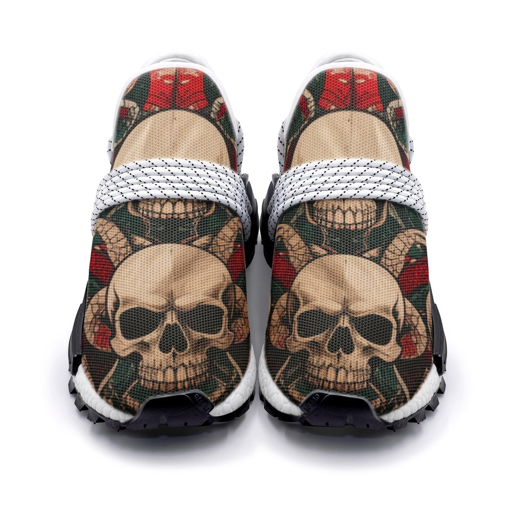 Skulls and Snakes Tattoo Style Art Unisex Lightweight Sneaker S-1