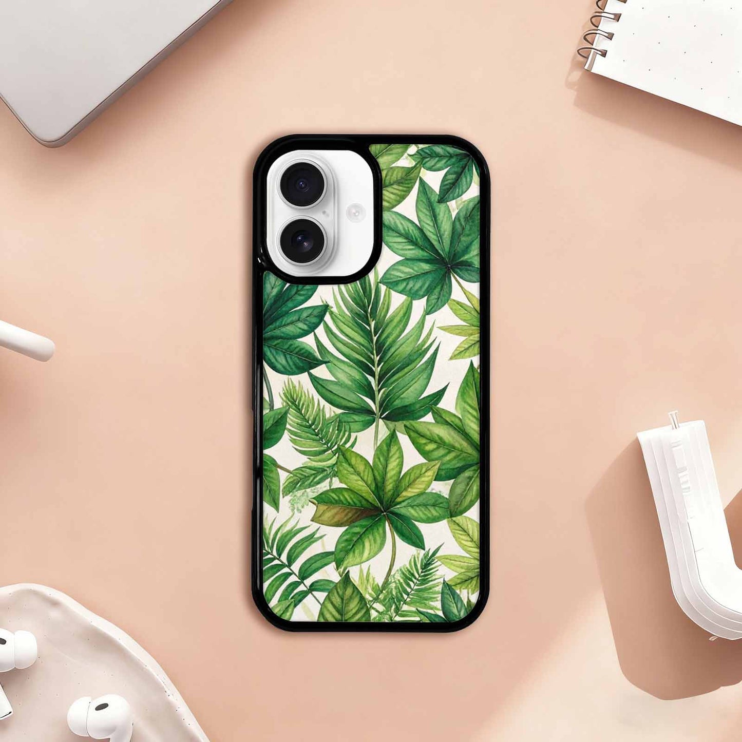 iPhone 17 Case — Small Seven Point Palmate Floral, Unique Phone Case Design