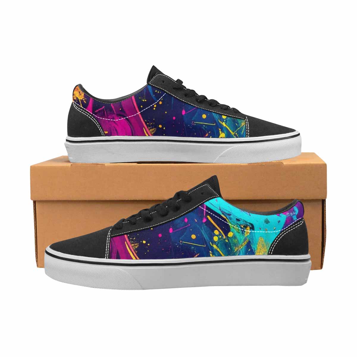MEN'S Paint Splatter Canvas Lace-Up Vivid Shoes