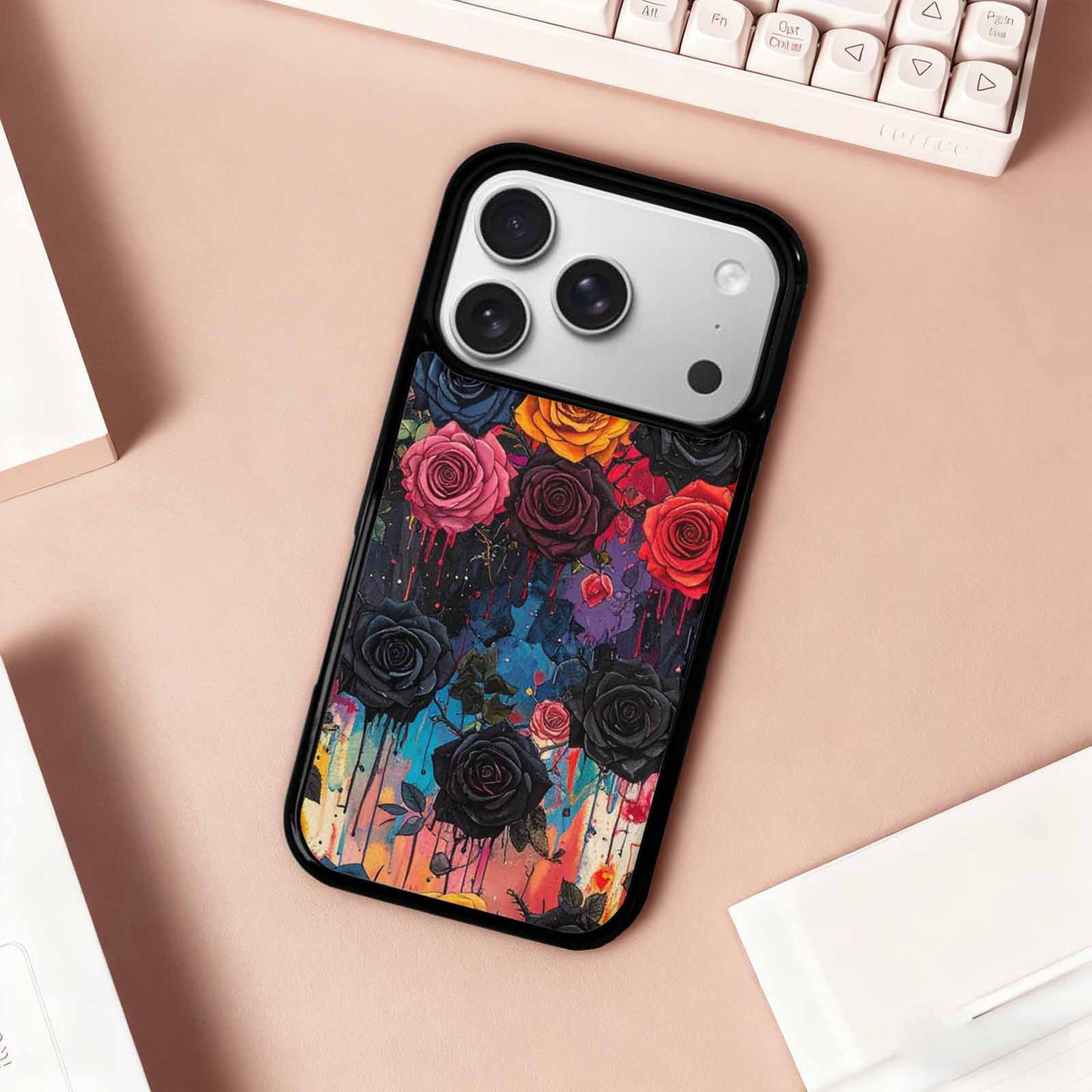 iPhone 17 Pro Case — Gothic Rose Gothic Roses Pattern Gothic, Customized Protective Case