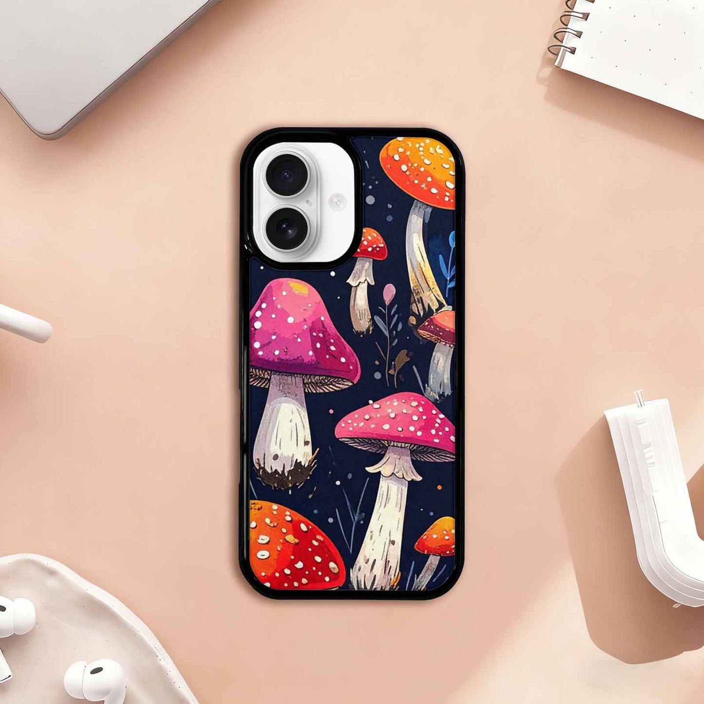 iPhone 17 Case — Vivid Winter Mushroom Cartoon Cute, Personalized Phone Case
