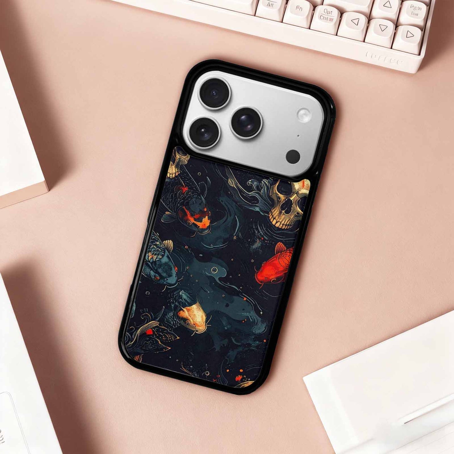 iPhone 17 Pro Case — Skull Dark Art Gothic Print Gothic, Custom Art Phone Cover