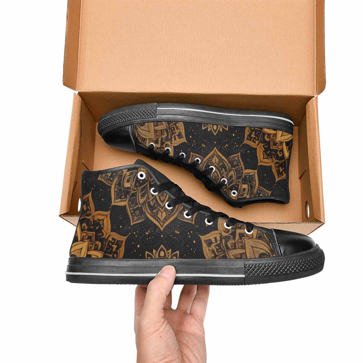 WOMEN'S Mandala High Top Canvas Dreamcore Custom Shoes