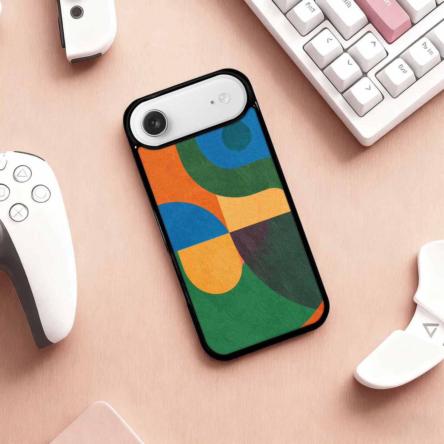 iPhone 17 Air Case — Memphis Art Pattern Retro Vintage, Custom Phone Case