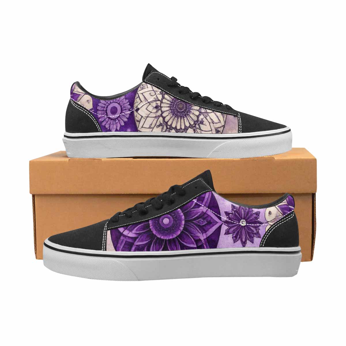 MEN'S Mandala Canvas Lace-Up Wallpaper Art Shoes