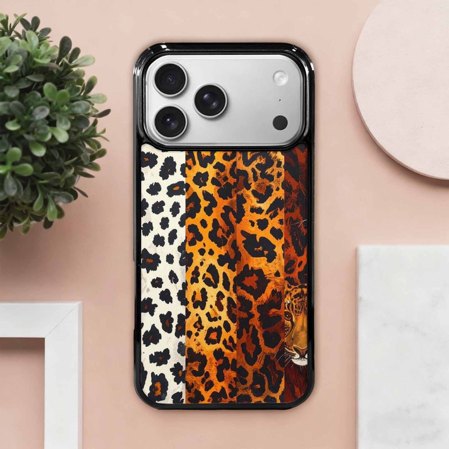 iPhone 17 Pro Max Case — Small Animal Print Pattern, Animal Print, Original Design Phone Case