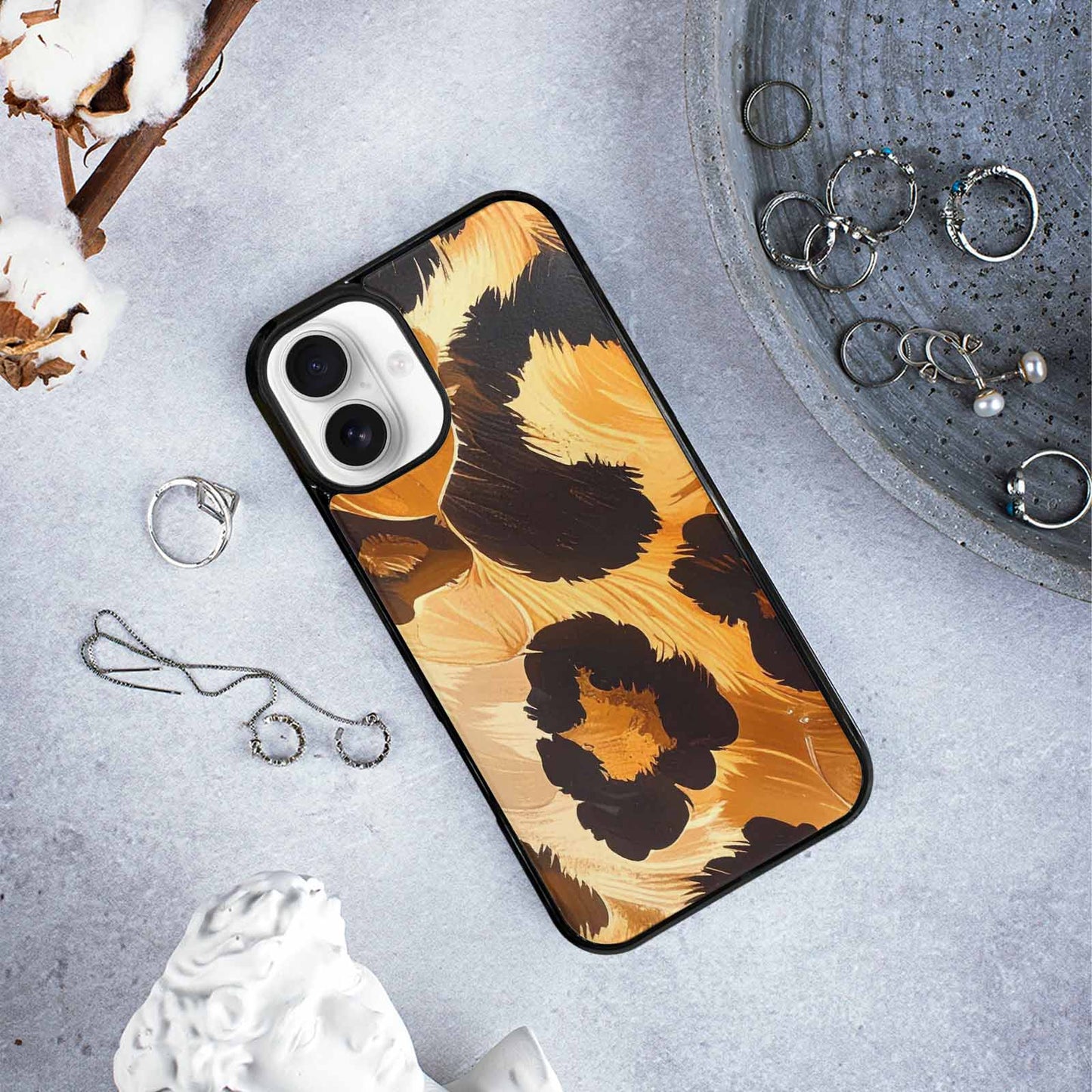 iPhone 16 Plus Case — Leopard Soft Airbrush Gradient, Custom Phone Case