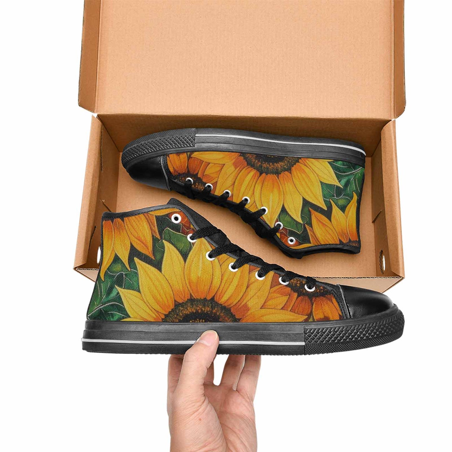 MEN'S Blend Melt Them High Top Canvas Cottagecore Sneakers