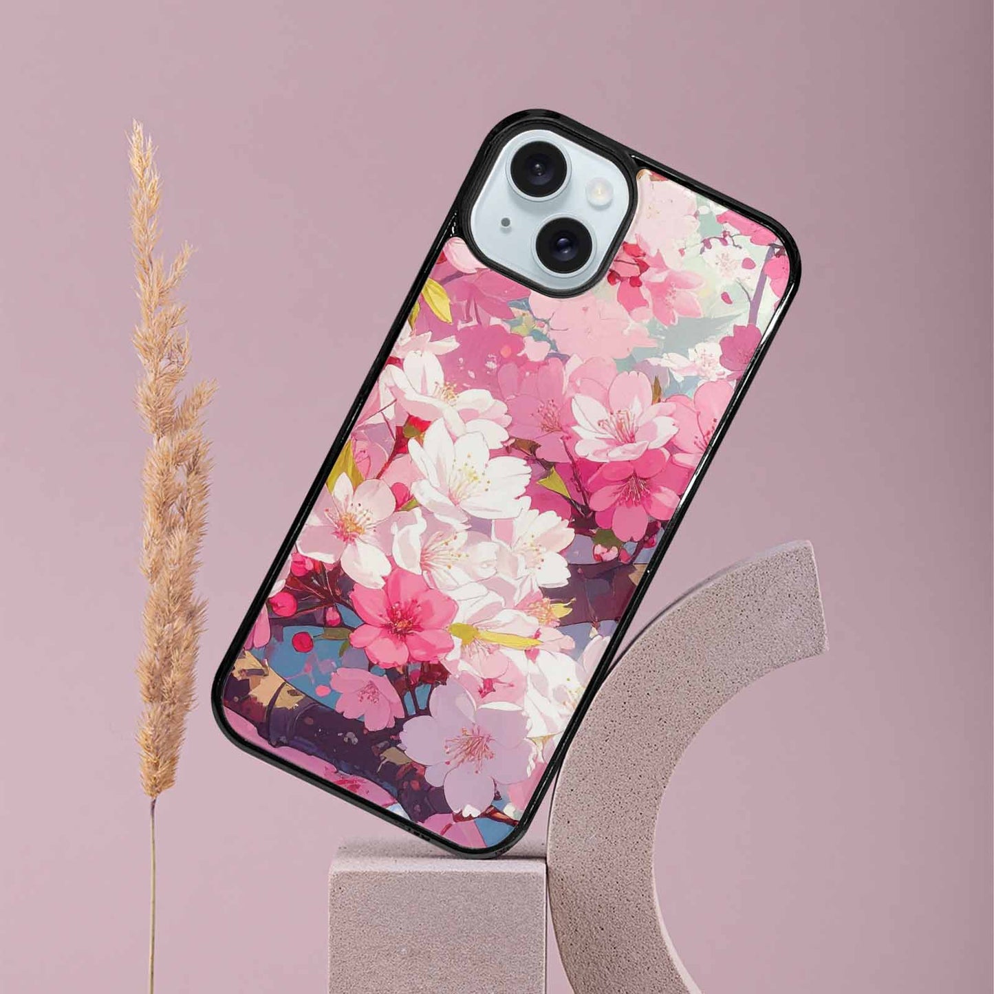 iPhone 15 Plus Case — Cherry Blossom Branch Cherry Blossom Branches, Custom Made Phone Cover