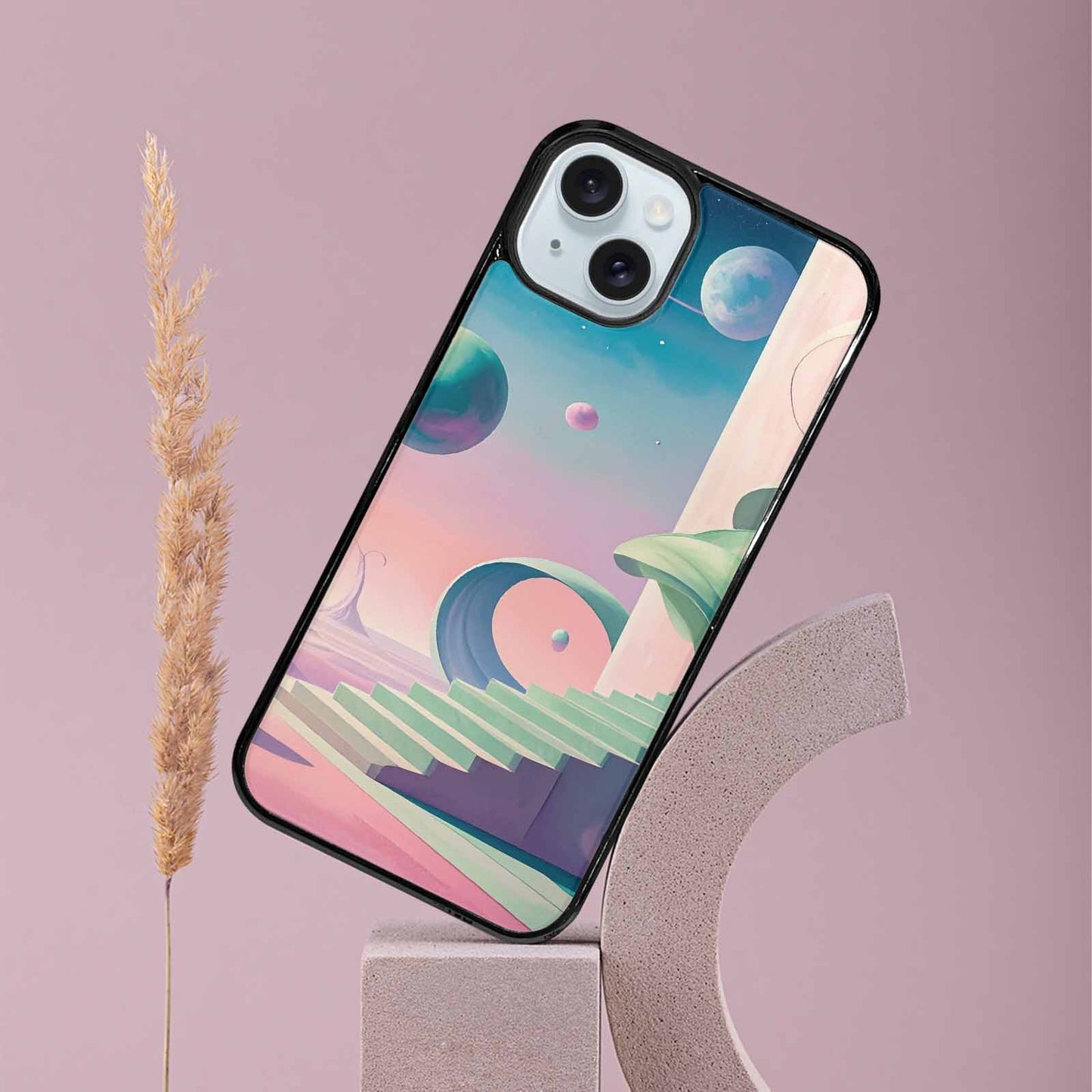 iPhone 15 Plus Case — 1930s European Surrealist Art Style Dreamlike, Custom Phone Case