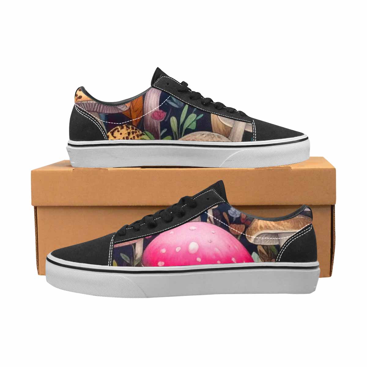 WOMEN'S Mushrooms Lace-Up Canvas Aesthetic Shoes