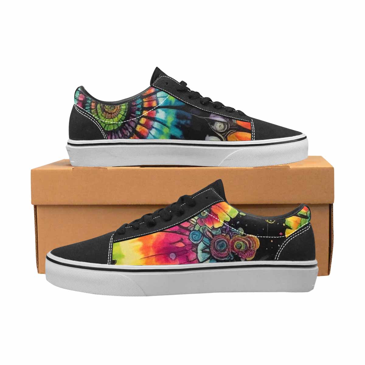 WOMEN'S Tie Lace-Up Canvas Dark Academia Custom Sneakers