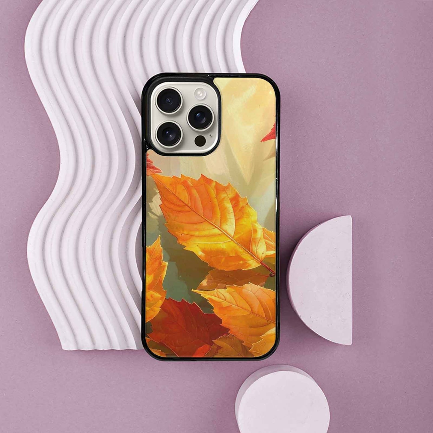 iPhone 16 Pro Max Case — Autumn Leaves, Personalized Phone Case